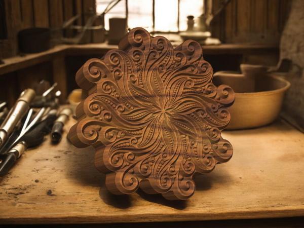 Mandalastempel aus Hartholz Mandalastempel aus Hartholz